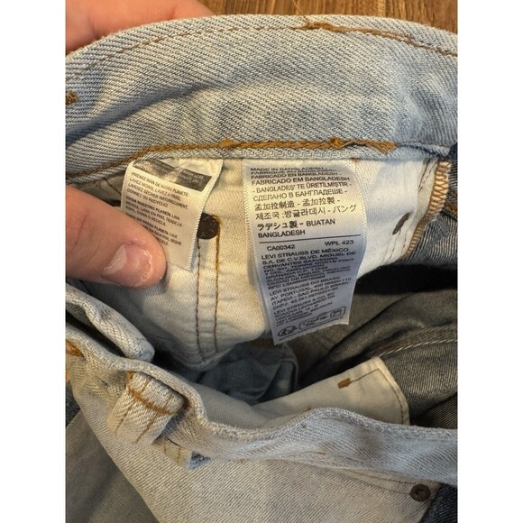 Levi’s Baggy Jeans Men’s 31x32 Blue Skateboarding Spliced Two Tone Strong Denim - Picture 6 of 6